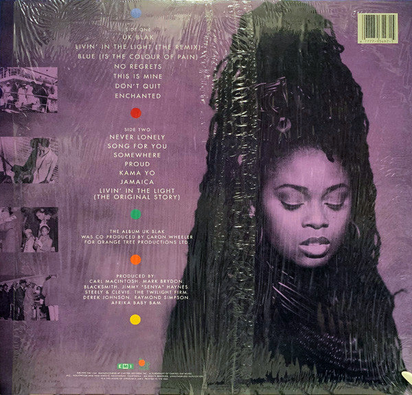 Image of Back Cover of LP - EX/EX - CARON WHEELER, UK Blak (EMI ; E1-93497, US 1990), ,  - 3546149S