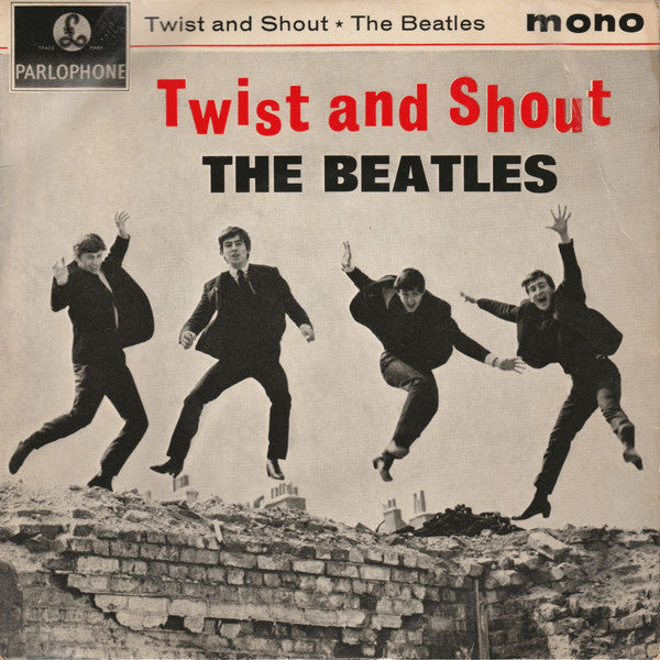 Image of Front Cover of 7" EP - VG/G - THE BEATLES, Twist And Shout (Parlophone Black & Yellow Labels In Sans Serif Font; GEP 8882, UK 1963, Laminated Flipback Sleeve, KT Tax Code Embossed On B Side, 2N/1N Matrices ), Light marks only,  - 3516112C