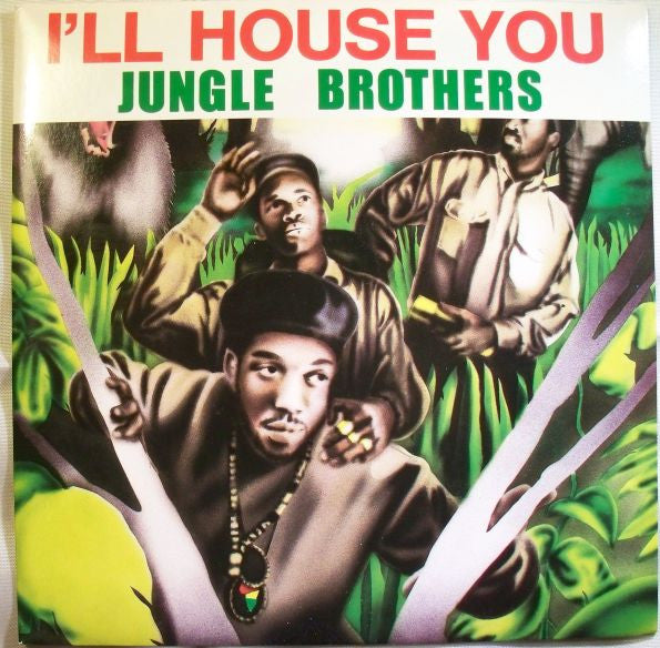Image of Front Cover of 7" - VG+/VG+ - JUNGLE BROTHERS, I'll House You / On The Run (Clever House Of Music; 872332-7, France 1988, Picture sleeve), ,  - 3526130E