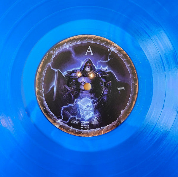 Image of Label Cover of LP - G+/EX - HAMMERFALL, Threshold (Nuclear Blast Records; NBR 17524, Europe 2025, Insert, Blue Vinyl), Damp Damage to Rear Sleeve,  - 3526117E