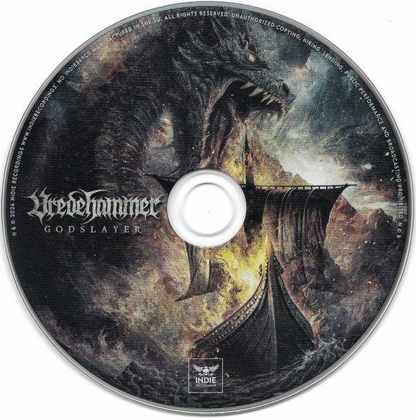 Image of Label Cover of CD - VG+/VG+ - VREDEHAMMER, God Slayer (Indie Recordings; INDIE349CD, Norway 2024, Digipak, Booklet), ,  - E