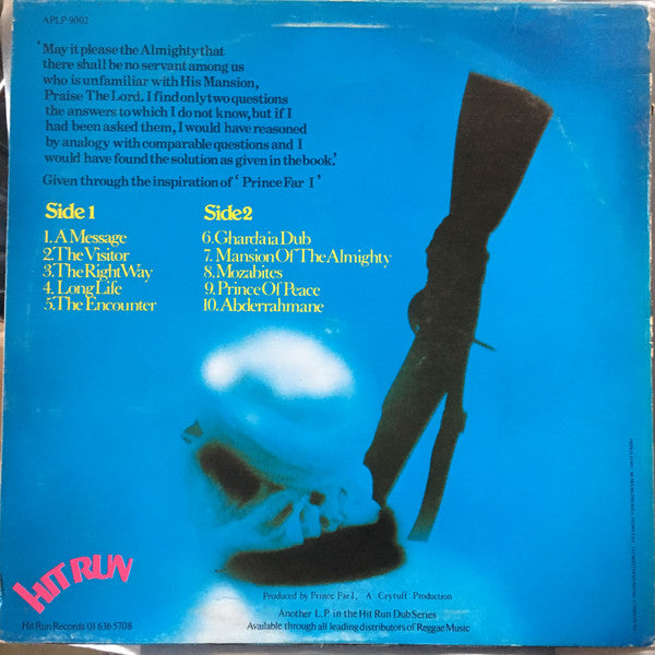 Image of Back Cover of LP - G+/G - THE ARABS, Crytuff Dub Encounter Chapter 1 (Hitrun; APLP 9002, UK 1978), Lots of marks across each side, with noticeable crackle throughout the entire record.,  - 3546181S