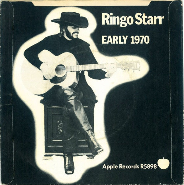 Image of Back Cover of 7" - VG/VG - RINGO STARR, It Don't Come Easy (Apple Records; R5898, UK 1971, Picture Sleeve), 'Factory Sample Not For Sale' Sticker On B Side Label, A few light makrs, Ring wear. ,  - 3516115C