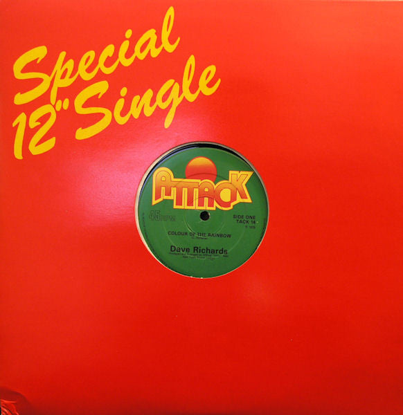 Image of Front Cover of 12" - VG+/EX - DAVE RICHARDS, Colour Of The Rainbow (Attack; TACK 14, UK 1979, Company Sleeve), ,  - 3526152E