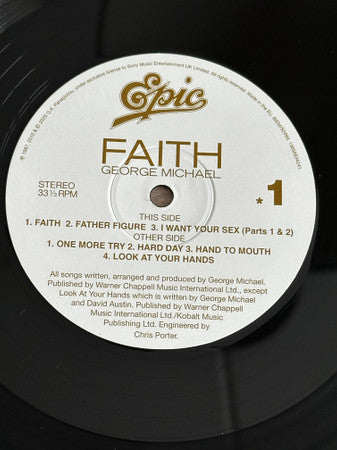 Image of Label Cover of 2xLP - EX/EX - GEORGE MICHAEL, Faith (Epic; 19658834241, Europe 2026 Reissue, Gatefold Sleeve In Hype Stickered Plastic Outer, 2 Inners, Half Speed Mastered), ,  - 3516328C