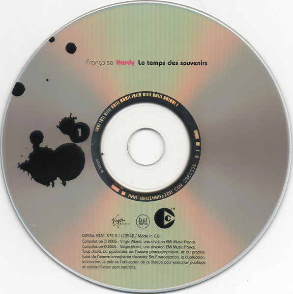 Image of Label Cover of 2xCD - VG+/VG+ - FRAN OISE HARDY, Le Temps Des Souvenirs (Virgin Music; 0946 3 36136 2 1, France 2005), ,  - 3556080S