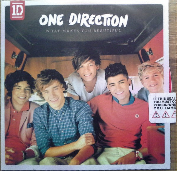 Image of Front Cover of CDR - VG+/M - ONE DIRECTION, What Makes You Beautiful (Syco Music; none, Europe 2011, Promo, PVC Outer Sleeve, Insert), Light shelf wear, plugger's sticker on rear.,  - 3516415C