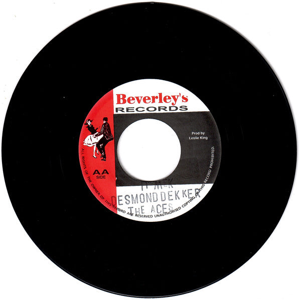 Image of Front Cover of 7" - /VG+ - DESMOND DEKKER, A It Mek (Beverley's Records; BV005,  Reissue, Artist & title stamped on A side), ,  - 3526202E