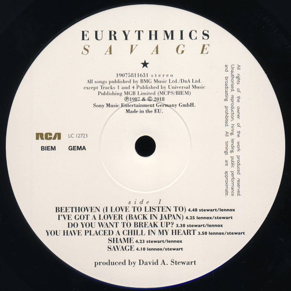 Image of Label Cover of LP - NEW/NEW - THOMPSON TWINS, Into The Gap (BMG; BMGCAT859LPX, Worldwide 2024 Reissue, Remastered, Stereo, 180g Vinyl), ,  - 3436140E