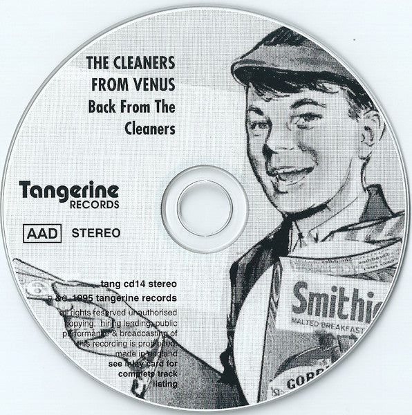 Image of Label Cover of CD - VG+/VG+ - THE CLEANERS FROM VENUS, Back From The Cleaners (Best Of The Cleaners From Venus Vol II) (Tangerine Records; TANG CD14, UK , Jewel Case), ,  - 3536152E