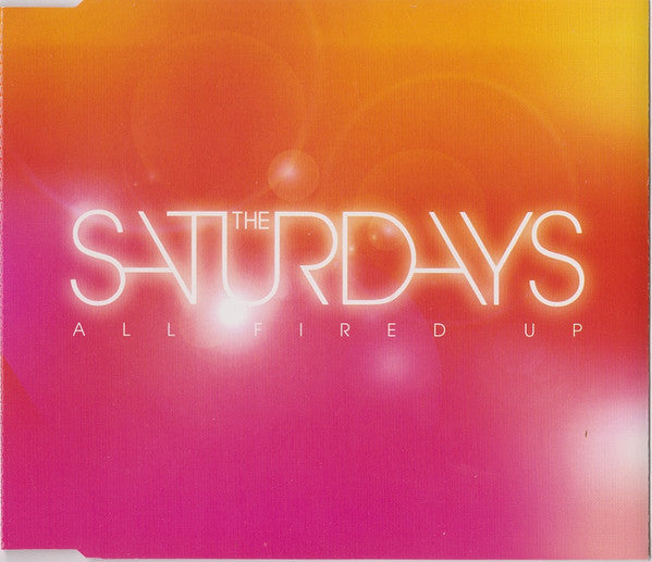 Image of Front Cover of CDs - VG+/VG+ - THE SATURDAYS, All Fired Up (Polydor; AFU1, UK 2011, Promo, CD Single Case), Plugger's sticker on rear of case.,  - 3516418C