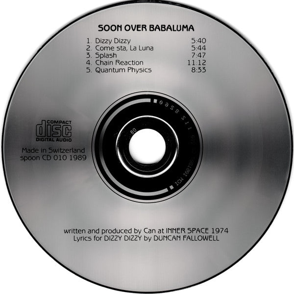 Image of Label Cover of CD - VG+/VG+ - CAN, Soon Over Babaluma (Spoon Records; spoon CD 010, Europe 1989, Jewel Case), ,  - 3536098E