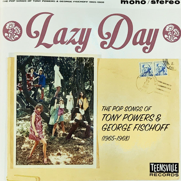 Image of Front Cover of CD - VG+/VG+ - VARIOUS, Lazy Day (The Pop Songs Of Tony Powers & George Fischoff (1965-1968)) (Teensville Records; tv1044, Australia 2020, Jewel Case), ,  - 3516421C