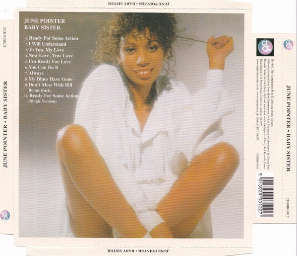 Image of Back Cover of CD - VG+/VG+ - JUNE POINTER, Baby Sister (Big Break Records; CDBBR 0012, UK 2010 Reissue, Super Jewel case), ,  - 3516450C