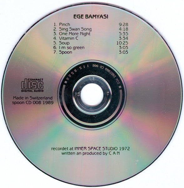 Image of Label Cover of CD - VG/VG+ - CAN, Ege Bamyasi (Spoon Records; spoon CD 008, Germany 1989), Jewel case dimple marks on sleeve,  - 3536099E