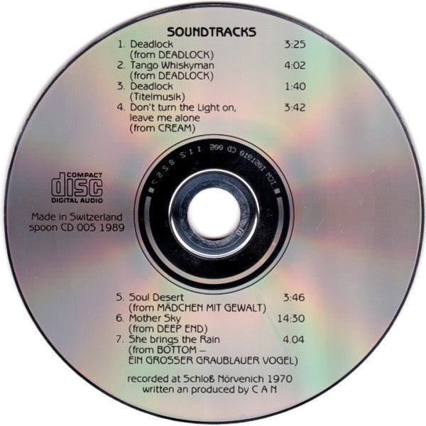 Image of Label Cover of 12" - VG+/VG+ - CAN, Soundtracks (Spoon Records ; spoon CD 005, Germany 1989, Jewel Case), ,  - 3536100E
