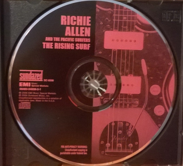 Image of Label Cover of CD - VG+/VG+ - RICHIE ALLEN AND THE PACIFIC SURFERS, The Rising Surf (Sundazed Music; SC 6238, US 2006 Reissue, Jewel Case), ,  - 3516473C