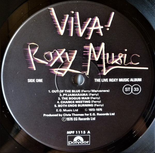 Image of Label Cover of LP - VG/VG+ - ROXY MUSIC, Viva! Roxy Music (Polydor; MPF 1115, Japan 1977, Gatefold, OBI), Cut-out (Corner cut),  - 3526188E