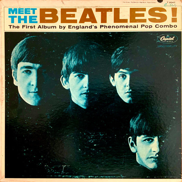 Image of Front Cover of LP - VG+/VG+ - THE BEATLES, Meet The Beatles! (Capitol Records; T 2047, US 1964 Reissue, Pasteback Sleeve, Mono, Scranton Pressing, 3rd Variation, No Producer Credit), ,  - 3546221S