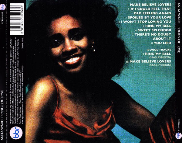 Image of Back Cover of CD - VG+/VG+ - ANITA WARD, Songs Of Love (Big Break Records; CDBBR 0215, UK 2013 Reissue, Jewel Case), ,  - 3516485C