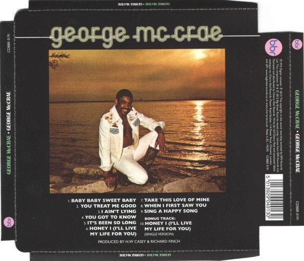 Image of Back Cover of CD - VG+/VG+ - GEORGE MCCRAE, George McCrae (Big Break Records; CDBBR 0191, UK 2012 Reissue, Super Jewel case), ,  - 3516487C