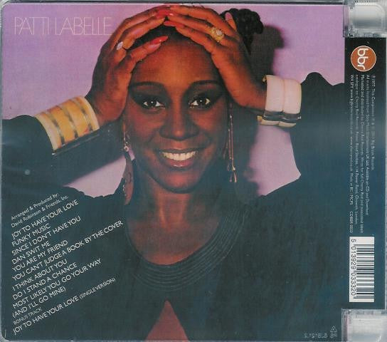 Image of Back Cover of CD - VG+/VG+ - PATTI LABELLE, Patti Labelle (Big Break Records; CDBBR 0033, UK 2011 Reissue, Super Jewel case), ,  - 3516488C