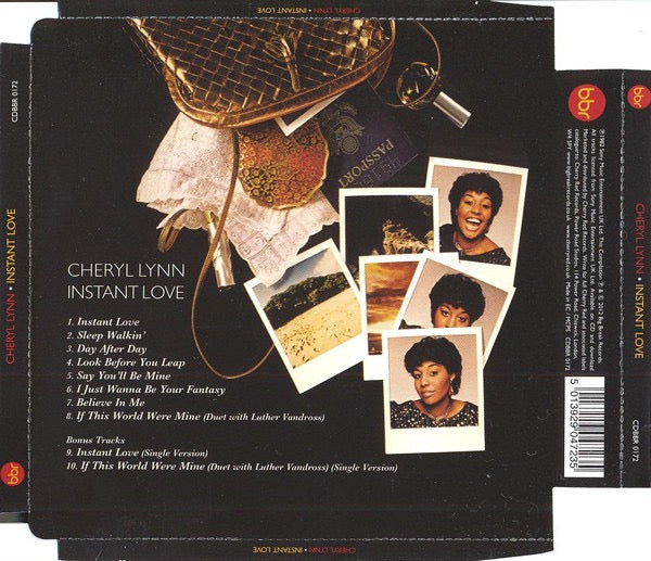 Image of Back Cover of CD - VG+/VG+ - CHERYL LYNN, Instant Love (Big Break Records; CDBBR 0172, UK 2012 Reissue, Super Jewel case), ,  - 3516489C