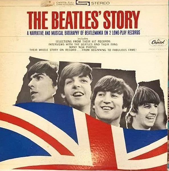 Image of Front Cover of 2xLP - VG/VG - THE BEATLES, The Beatles' Story (Capitol Records; TBO-2222, US 1967 Reissue, Pasteback Gatefold, Stereo, auto-coupled), Light marks, ring wear,  - 3546222S
