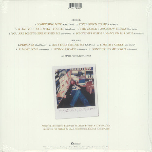 Image of Back Cover of LP - EX/EX - ANDREW GOLD, Something New: Unreleased Gold (Omnivore Recordings; OVLP-371, US 2020, Inner, Gold Vinyl), Opened Instore, Still In Stickered Shrinkwrap,  - 3546223S