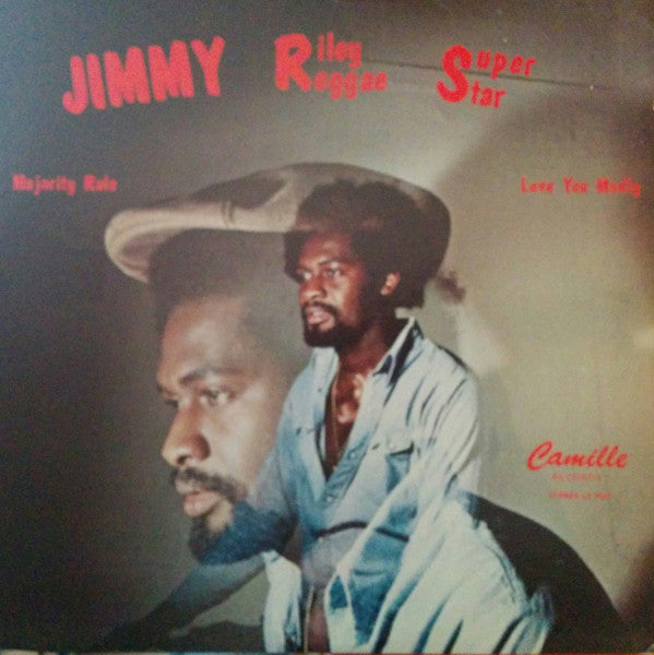 Image of Front Cover of LP - G+/VG - JIMMY RILEY, Reggae Super Star (Camille Records; LP-9043, US 1978, Pasteback Sleeve), Light marks only, plays fine. Sleeve has biro on back, spine is partially split.,  - 3516519C