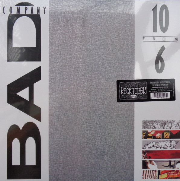 Image of Front Cover of LP - EX/EX - BAD COMPANY, 10 From 6 (Atlantic; R1 81625 / 603497829682, Europe 2023 Reissue, Milky Clear Vinyl, Rhino Rocktober 2023 edition), Opened Instore, Still In Stickered Shrinkwrap,  - 3546226S