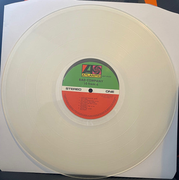 Image of Label Cover of LP - EX/EX - BAD COMPANY, 10 From 6 (Atlantic; R1 81625 / 603497829682, Europe 2023 Reissue, Milky Clear Vinyl, Rhino Rocktober 2023 edition), Opened Instore, Still In Stickered Shrinkwrap,  - 3546226S