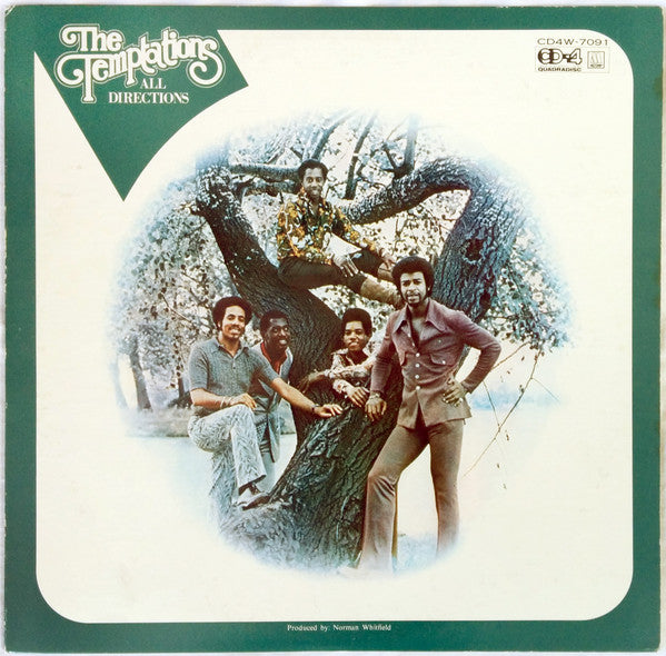 Image of Front Cover of LP - VG/VG+ - THE TEMPTATIONS, All Directions (Tamla Motown; CD4W-7091, Japan 1975 Reissue, Insert, Quadraphonic), Missing the OBI strip. ,  - 3526219E