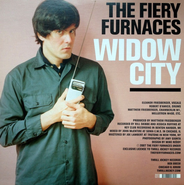 Image of Back Cover of 2xLP - VG/VG - THE FIERY FURNACES, Widow City (Thrill Jockey; thrill 189, US 2007, Gatefold), Strong VG - light marks, light wear,  - 3546232S