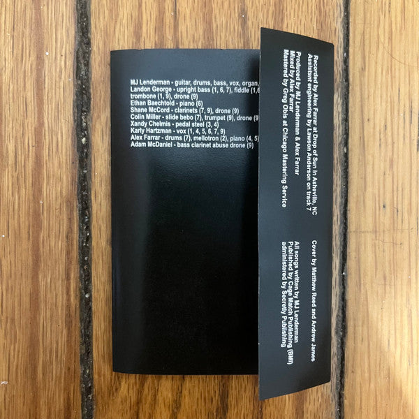 Image of Back Cover of Cassette - NEW/NEW - MJ LENDERMAN, Manning Fireworks (Dear Life Records; DLR 058, US 2024, J-Card, Limited Edition), ,  - 3516545C
