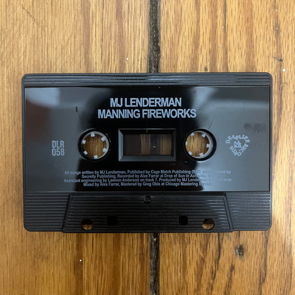 Image of Label Cover of Cassette - NEW/NEW - MJ LENDERMAN, Manning Fireworks (Dear Life Records; DLR 058, US 2024, J-Card, Limited Edition), ,  - 3516545C