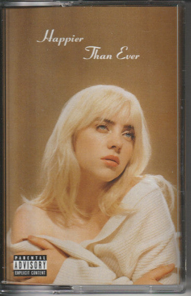 Image of Front Cover of Cassette - NEW/NEW - BILLIE EILISH, Happier Than Ever (Interscope Records; B0033922-04, UK 2021, J-Card, Indie Exclusive Brown Shell), ,  - 3516546C