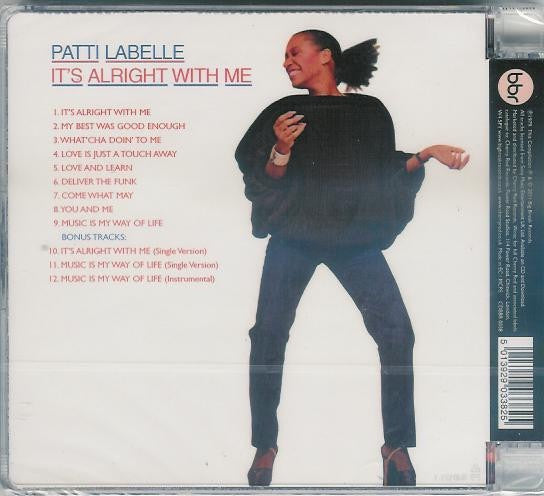 Image of Back Cover of CD - VG+/VG+ - PATTI LABELLE, It's Alright With Me (Big Break Records; CDBBR 0038, UK 2011 Reissue, Super Jewel case), ,  - 3516566C