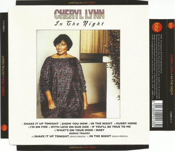 Image of Back Cover of CD - VG+/VG+ - CHERYL LYNN, In The Night (Big Break Records; CDBBR 0113, UK 2012 Reissue, Super Jewel case), ,  - 3516567C