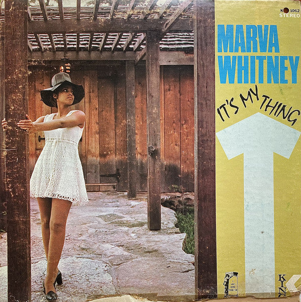 Image of Front Cover of LP - G+/VG - MARVA WHITNEY, It's My Thing (King Records; KSD 1062, US 1969, Picture Sleeve), Shelf wear to sleeve & WOS. Sticker residue & a 6 cm seem split.,  - 3526071E