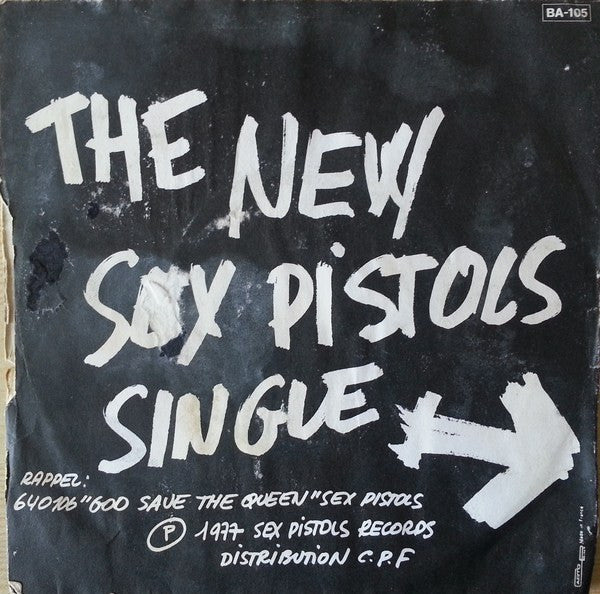 Image of Back Cover of 7" - VG+/VG+ - SEX PISTOLS, Pretty Vacant (Sex Pistols ; 640 109, France 1970s Reissue, Picture Sleeve, BA-105 Code), Very nice copy with minor wear. ,  - 3556191S