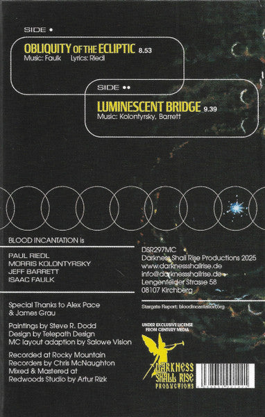 Image of Back Cover of Cassette - NEW/NEW - BLOOD INCANTATION, Luminescent Bridge (Darkness Shall Rise Productions; DSR 297MC, Germany 2025, Slipcase, Transparent Shell, Limited To 200 Copies), ,  - 3956210S