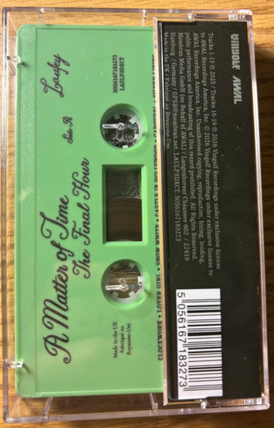 Image of Back Cover of Cassette - NEW/NEW - LAUFEY, A Matter Of Time: The Final Hour (Awal; LAULP3CT, US 2026, J-Card, Sage Green Shell, Deluxe Edition), ,  - 3516593C