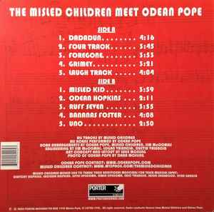 Image of Back Cover of LP - VG+/VG+ - THE MISLED CHILDREN MEET ODEAN POPE, The Misled Children Meet Odean Pope (Porter Records; PRLP - 002, US 2008, Red Vinyl), ,  - 3526293E