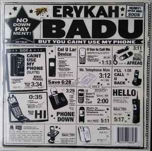 Image of Back Cover of LP - EX/EX - ERYKAH BADU, But You Caint Use My Phone (Motown; 0602557086072, Europe 2016, Mixtape, Clear Vinyl), Opened Instore,  - 3526296E