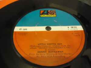 Image of Back Cover of 7" - /VG - DONNY HATHAWAY, The Ghetto (Part 1 & 2) / Little Ghetto Boy (Atlantic; K 10193, UK 1972 Reissue), ,  - 3556266S