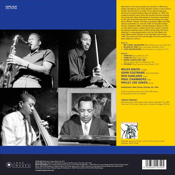 Image of Back Cover of LP - NEW/NEW - MILES DAVIS, Cookin' (Jazz Images; 37146, Europe 2019 Reissue, Gatefold), ,  - 3516638C