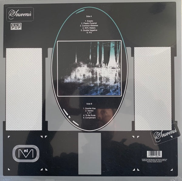Image of Back Cover of LP - VG+/VG+ - OMNI, Souvenir (Sub Pop; SP1593, US 2024, Inner & Insert, Clear swirl vinyl), In opened shrinkwrap. ,  - 3526303E