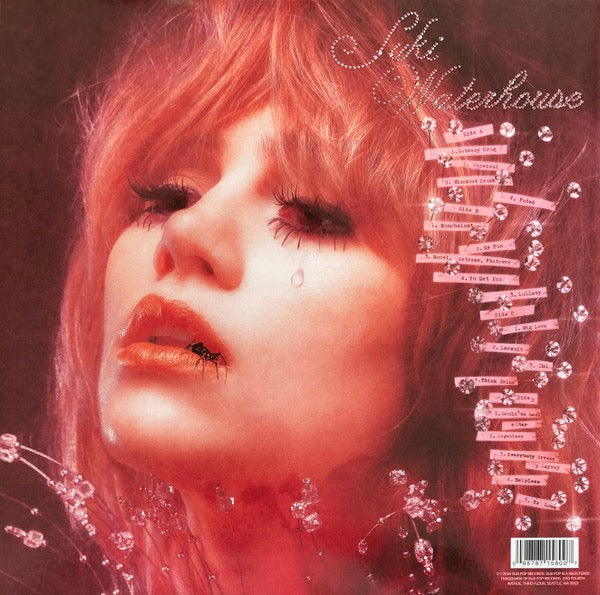 Image of Back Cover of 2xLP - VG+/VG+ - SUKI WATERHOUSE, Memoir Of A Sparklemuffin (Sub Pop; SP1580, UK & Europe 2024, Gatefold, 2 Inners, Paper Envelope, Black With Confetti Vinyl [Sparkle Starlight]), Sleeve has two splits on top seams, still in opened shrinkwrap with hype sticker.,  - 3516686C