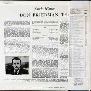 Image of Back Cover of LP - VG+/VG+ - DON FRIEDMAN TRIO, Circle Waltz (Riverside Records; VIJ-110, Japan 1984 Reissue, Pasteback Sleeve, Insert, No Obi), Mottling to sleeve reserve.,  - 3516668C